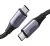 Ugreen US355 USB-C / USB-C gyorstöltő- és adatkábel, 100W, 1m, fekete