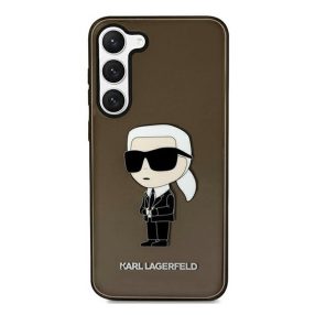   Karl Lagerfeld Ikonik Samsung Galaxy S23+, szilikon tok, fekete