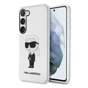   Karl Lagerfeld Ikonik Samsung Galaxy S23+, szilikon tok, átlátszó