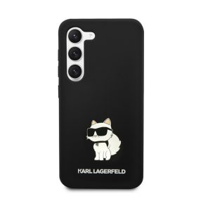   Karl Lagerfeld Silicone Choupette Samsung Galaxy S23+, szilikon tok, fekete