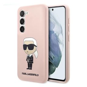   Karl Lagerfeld Silicone Ikonik Samsung Galaxy S23 szilikon tok, rózsaszín