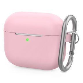   Phoner Simple Apple Airpods 3 szilikon tok akasztóval, rózsaszín