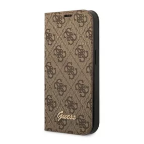   Guess 4G Vintage Gold Apple iPhone 14 Pro Max flip tok, barna
