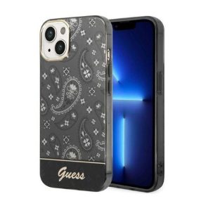   Guess Bandana Paisley Apple iPhone 14 Plus hátlap tok, fekete