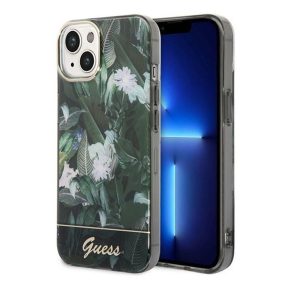   GuessJungle Collection Apple iPhone 14 Plus hátlap tok, zöld
