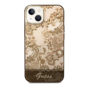   Guess Porcelain Collection Apple iPhone 14 Plus hátlap tok, arany