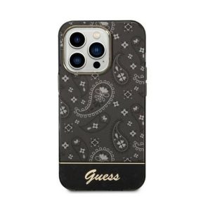   Guess Bandana Paisley Apple iPhone 14 Pro Max hátlap tok, fekete