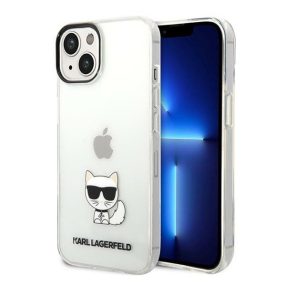   Karl Lagerfeld Choupette Body Apple iPhone 14 Plus hátlap tok, átlátszó