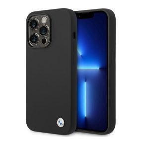 BMW Apple iPhone 14 Pro Max Szilikon hátlap tok, fekete