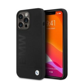   BMW Silicone Signature Logo Magsafe Apple iPhone 13 Pro hátlap tok, fekete