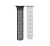 Phoner Spike Apple Watch szilikon szíj, 38/40/41mm, fekete/felhőszürke