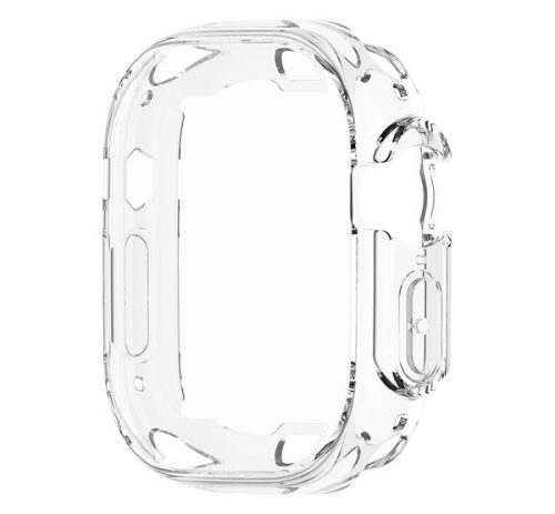 Phoner Ultra Apple Watch UItra 2/1 (49mm), szilikon tok, átlátszó