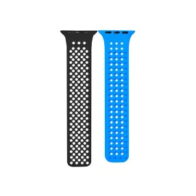   Phoner Spike Apple Watch szilikon szíj, 38/40/41mm, fekete/kék