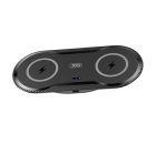 XO WX025 vezeték nélküli dual wireless gyorstöltő, 20W, fekete
