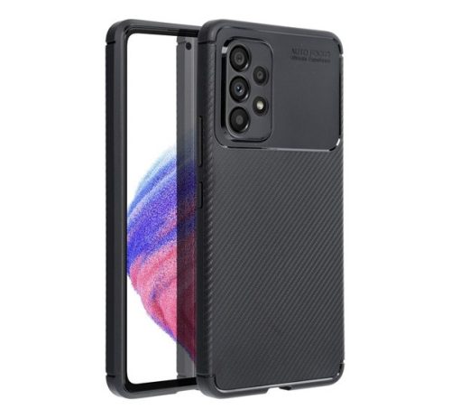 Forcell Carbon Premium Samsung Galaxy A52 5G / A52 LTE ( 4G ) / A52S karbon mintás szilikon tok, fekete