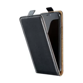 Flip tok szilikon belsővel  Samsung Galaxy A54 5G , fekete