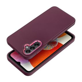   Frame Samsung Galaxy A14 4G/A14 5G  közepesen ütésálló tok kameravédő kerettel, lila
