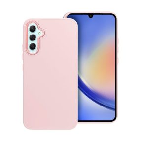   Frame Samsung Galaxy A34 5G közepesen ütésálló tok kameravédő kerettel, rózsaszín