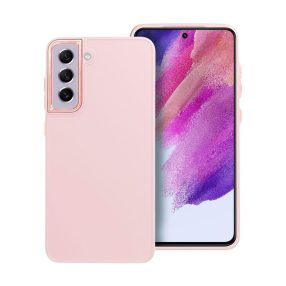   Frame Samsung Galaxy S21 FE közepesen ütésálló tok kameravédő kerettel, rózsaszín