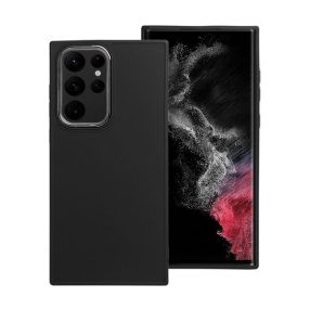   Frame Samsung Galaxy S22 Ultra közepesen ütésálló tok kameravédő kerettel, fekete