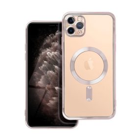   Electro Mag Apple iPhone 11 Pro Max MagSafe szilikon tok, rozéarany