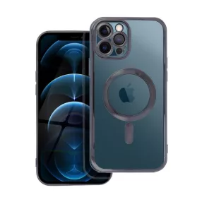   Electro Mag Apple iPhone 12 Pro Max MagSafe szilikon tok, fekete