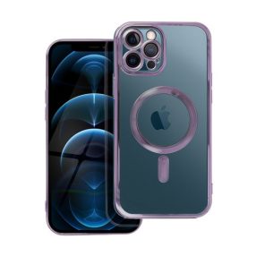   Electro Mag Apple iPhone 12 Pro Max MagSafe szilikon tok, lila