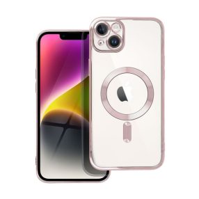   Electro Mag Apple iPhone 14 Plus MagSafe szilikon tok, rozéarany