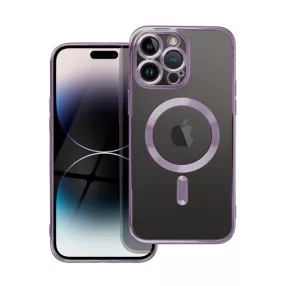   Electro Mag Apple iPhone 14 Pro Max MagSafe szilikon tok, lila