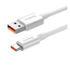 Baseus Superior USB-Type-C adatkábel, 100W, 1,5m, fehér