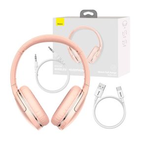   Baseus Encok D02 Pro wireless bluetooth fejhallgató, rózsaszín