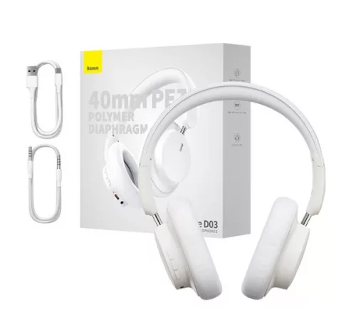 Baseus Bowie D03 True Wireless bluetooth headset, fehér