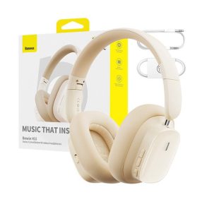   Baseus Bowie H1i bluetooth fejhallgató, aktív zajszűréssel ANC, fehér