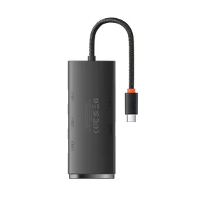   Baseus Lite Hub 4in1 USB-C, 4x USB-A 3.0+USB-C, 25cm , fekete