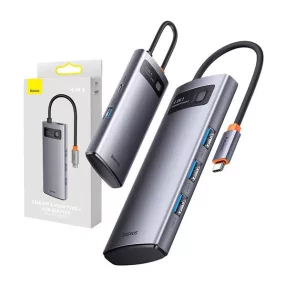 Baseus Metal Gleam Hub 4in1 USB-C, 4x USB-A 3.0