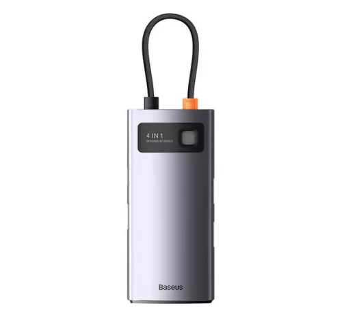 Baseus Metal Gleam Hub 4in1 USB-C, 3x USB-A 3.0+Ethernet RJ45