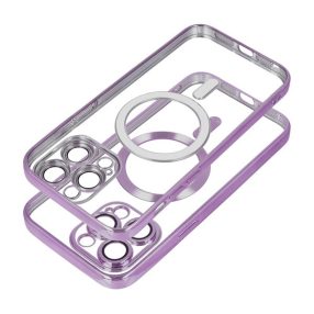 Electro Mag Apple iPhone 15 MagSafe szilikon tok, lila