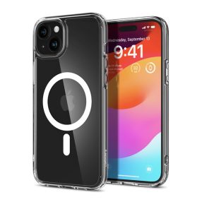   Spigen Ultra Hybrid MagFit Apple iPhone 15 Plus tok, MagSafe, fehér