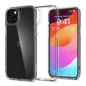   Spigen Ultra Hybrid Apple iPhone 15 tok, Crystal Clear, átlátszó
