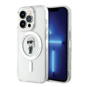   Karl Lagerfeld IML Ikonik MagSafe Apple iPhone 15 Pro hátlap tok, átlátszó