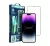 Apple iPhone 15 Plus / iPhone 16 Plus 5D Full Glue hajlított tempered glass kijelzővédő üvegfólia felhelyezőkerettel, fekete