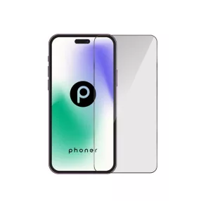   Phoner Master Clear Apple iPhone 15 Pro Tempered Glass kijelzővédő fólia felhelyező kerettel