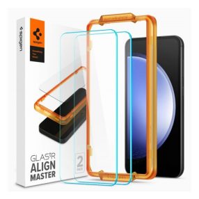   Spigen AlignMaster Glas.tR Samsung Galaxy S23 FE Tempered kijelzővédő fólia (2db)