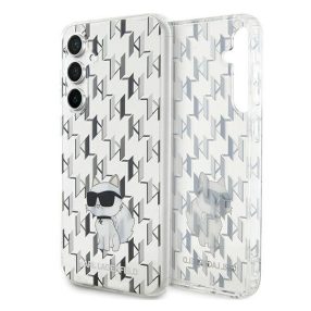   Karl Lagerfeld Monogram Choupette Samsung Galaxy S23 FE tok, átlátszó