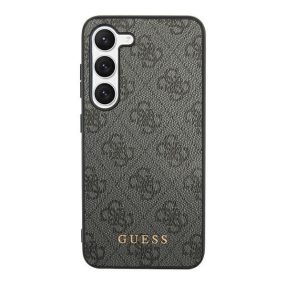 Guess 4G Metal Gold Samsung Galaxy S24+ szilikon tok, fekete