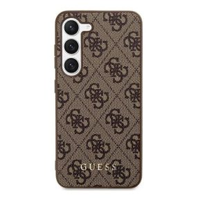 Guess 4G Metal Gold Samsung Galaxy S24+ szilikon tok, barna