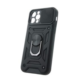 Defender Slide iPhone 12 / 12 Pro ütésálló tok, fekete