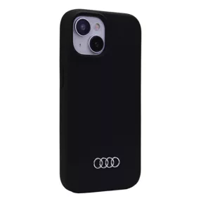 Audi Apple iPhone 13 / 14 / 15 szilikon tok, fekete