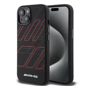  AMG Large Rhombuses Apple iPhone 13 / 14 / 15 Magsafe tok, fekete