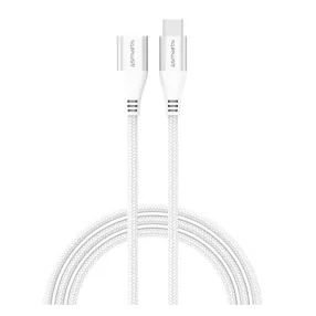   4smarts Extension USB / USB-C töltő- és adatkábel, 60W, 1.5m, fehér